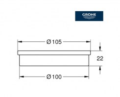 JABONERA CRISTAL ATRIO GROHE